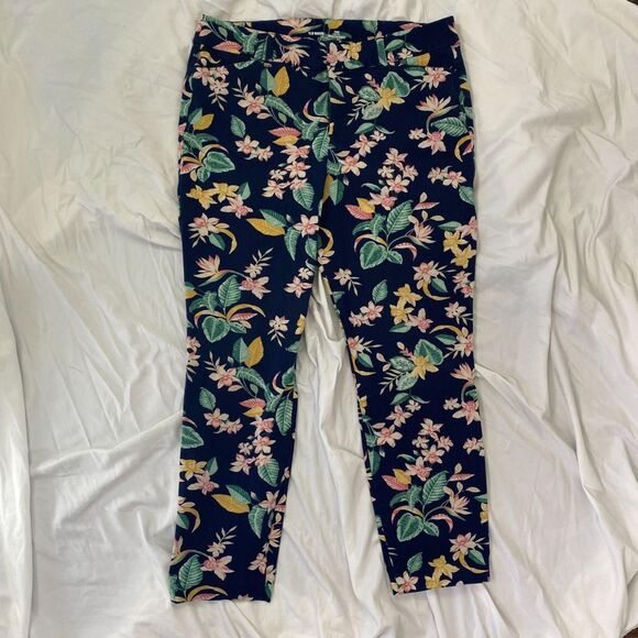 Old Navy Dark Blue Straight Slim Pixie High Rise Pants 12 / L - Picture 2 of 6